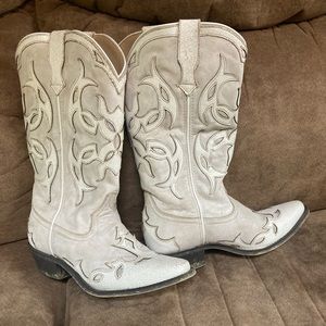 White cowboy boots